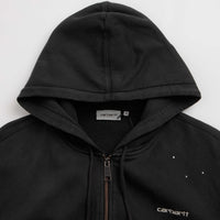 Carhartt Hooded Painter Jacket - Black / Destroy Wash / Splatter thumbnail