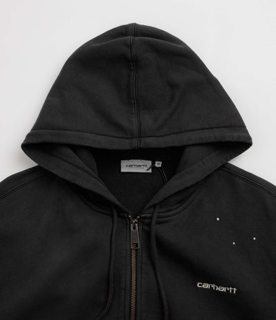Carhartt Hooded Painter Jacket - Black / Destroy Wash / Splatter