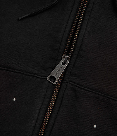 Carhartt Hooded Painter Jacket - Black / Destroy Wash / Splatter