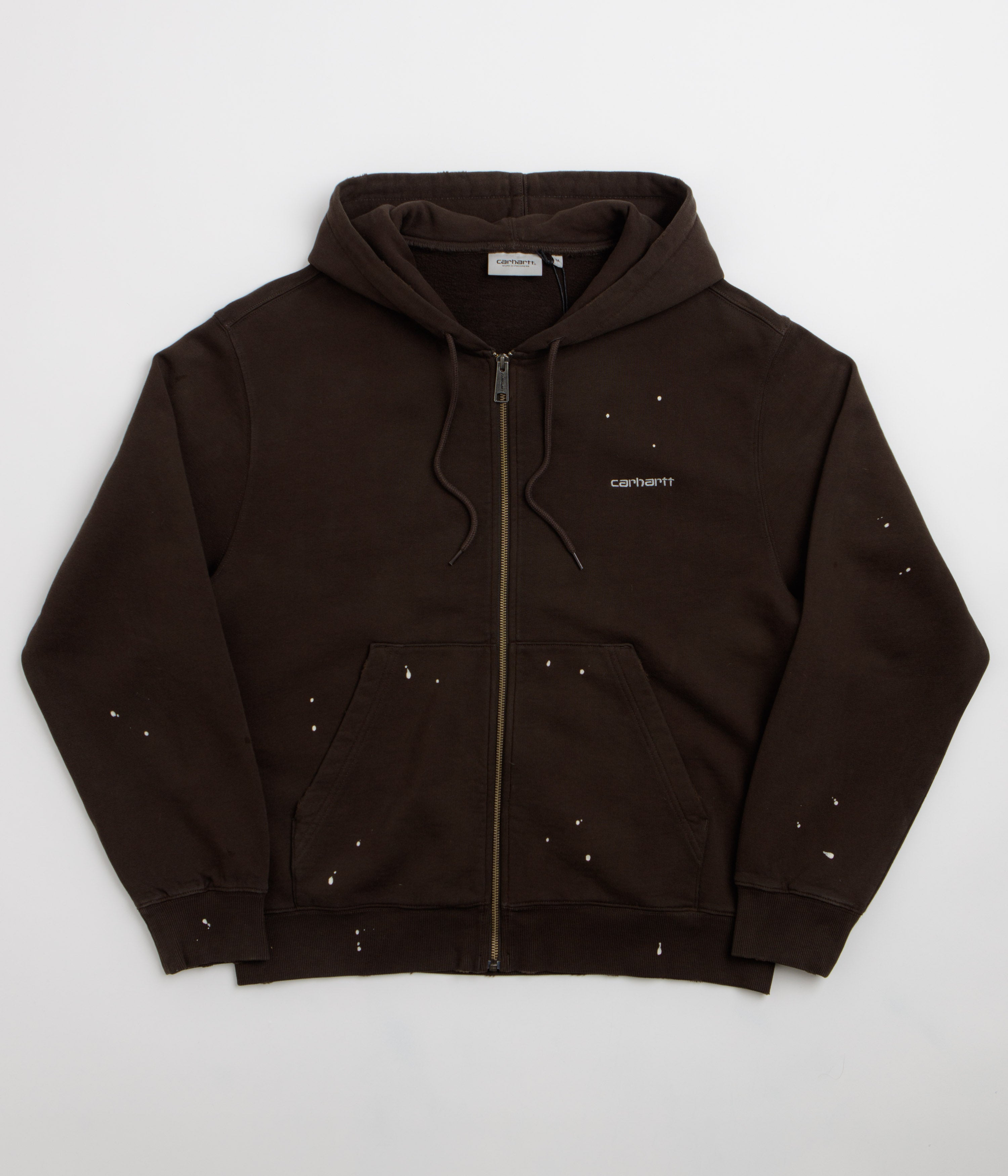 Carhartt Hooded Painter Jacket - Tobacco / Destroy Wash / Splatter
