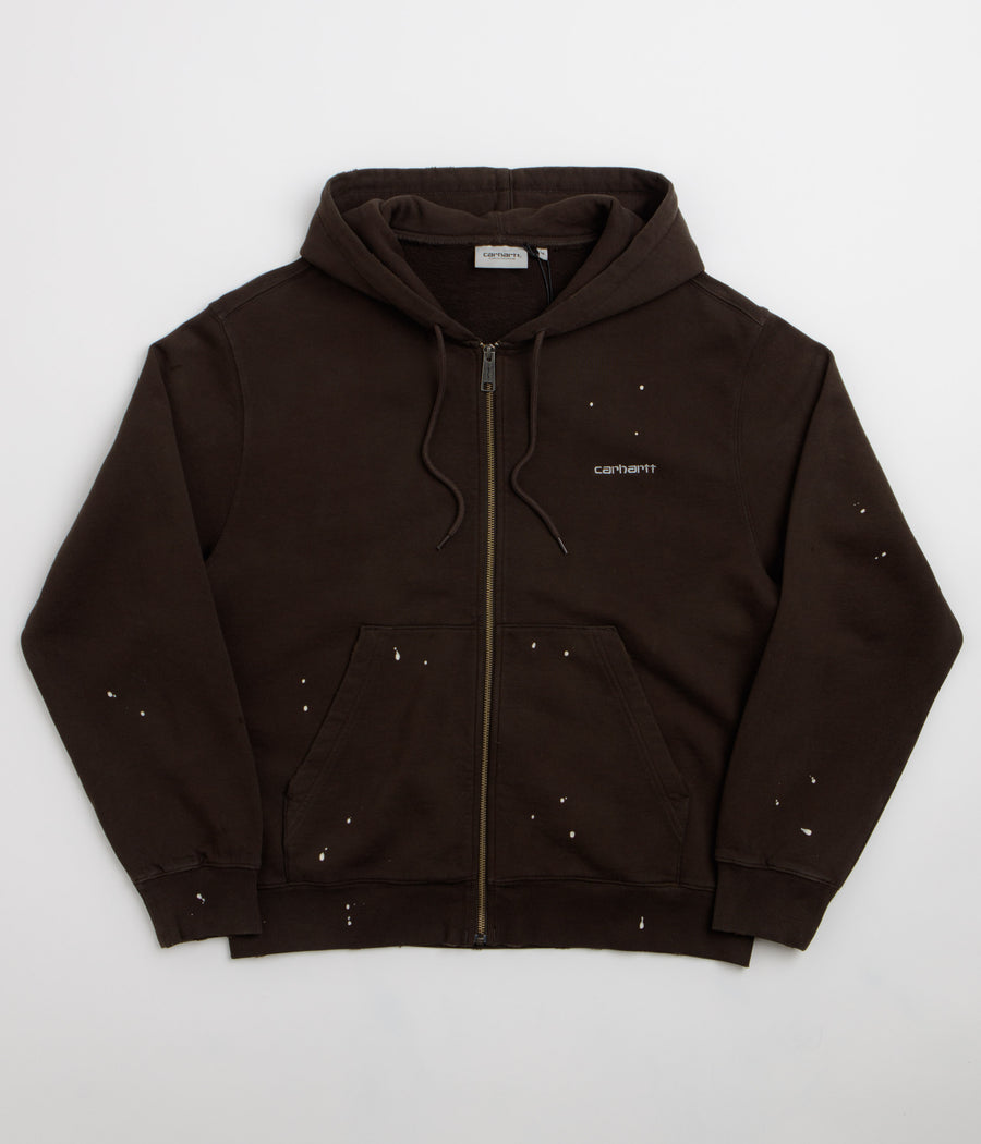 Carhartt Hooded Painter Jacket - Tobacco / Destroy Wash / Splatter