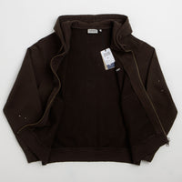Carhartt Hooded Painter Jacket in Tobacco Destroy Wash and Splatter thumbnail