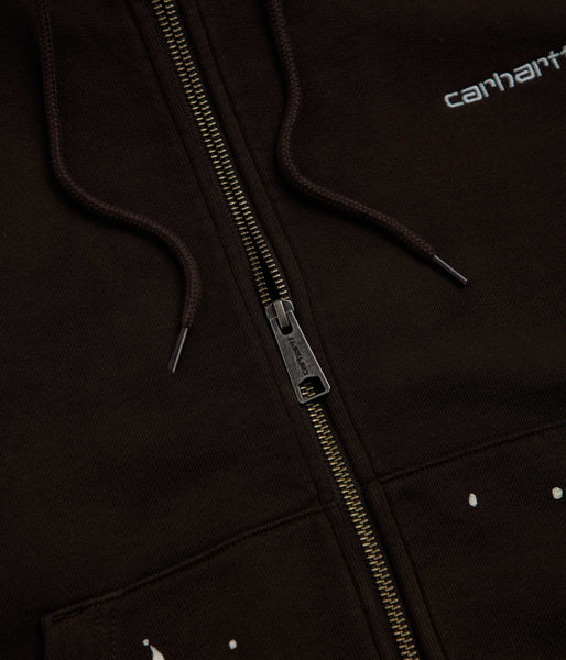 Destroy Washcap Carhartt Hooded Painter Jacket - Tobacco Destroy Wash / Splatter | flatspot