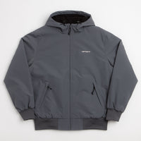 Carhartt Hooded Sail Jacket in Styx and White thumbnail