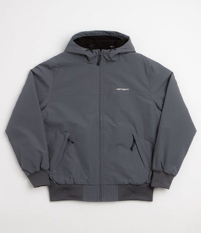 Carhartt Hooded Sail Jacket in Styx and White