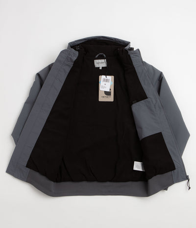 Carhartt Hooded Sail Jacket in Styx and White