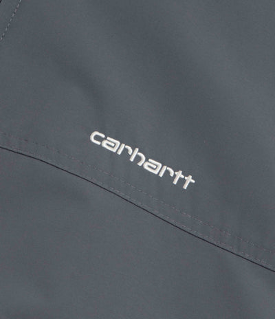 Carhartt Hooded Sail Jacket in Styx and White