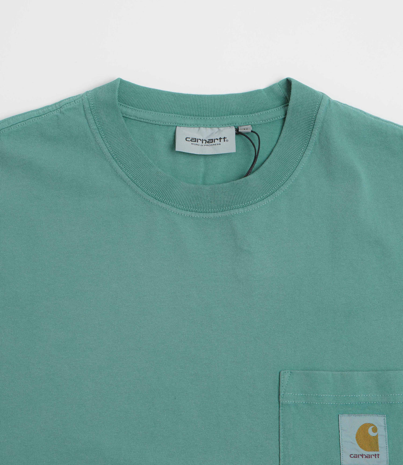 Tシャツ・カットソー Carhartt S/S HUDSON POCKET T-SHIRT (I0351401YI5F SORRENT) Carhartt WIP Hudson Pocket Relaxed Men's T-Shirt Turquoise