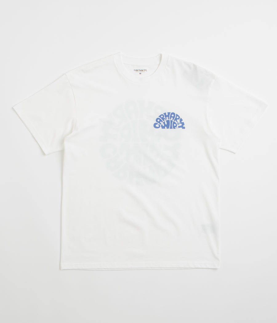 Carhartt Jazzy T-Shirt in White and Blue Iris