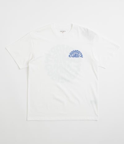 Carhartt Jazzy T-Shirt in White and Blue Iris