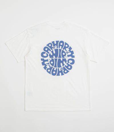 Carhartt Jazzy T-Shirt in White and Blue Iris