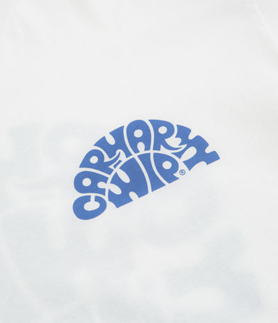 Carhartt Jazzy T-Shirt in White and Blue Iris