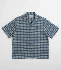 Carhartt Kander Short Sleeve Shirt in Kander Check and Blue River
