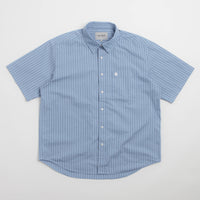 Carhartt Keene Short Sleeve Shirt - Keene Stripe / Curacao thumbnail