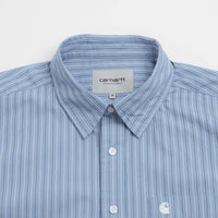Carhartt Keene Short Sleeve Shirt - Keene Stripe / Curacao thumbnail