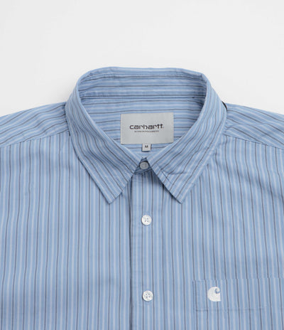 Carhartt Keene Short Sleeve Shirt - Keene Stripe / Curacao