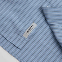 Carhartt Keene Short Sleeve Shirt - Keene Stripe / Curacao thumbnail