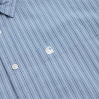 Carhartt Keene Short Sleeve Shirt - Keene Stripe / Curacao thumbnail