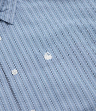 Carhartt Keene Short Sleeve Shirt - Keene Stripe / Curacao