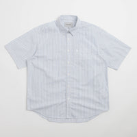 Carhartt Keene Short Sleeve Shirt in Keene Stripe and White thumbnail