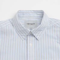 Carhartt Keene Short Sleeve Shirt in Keene Stripe and White thumbnail