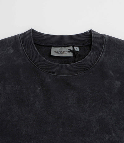 Carhartt Lambert Crewneck Sweatshirt - Black Moon Wash