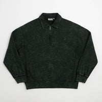 Carhartt Lambert Polo Sweatshirt - Raven Moon Wash thumbnail