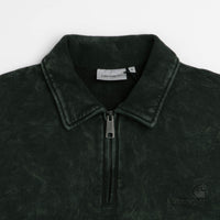 Carhartt Lambert Polo Sweatshirt - Raven Moon Wash thumbnail
