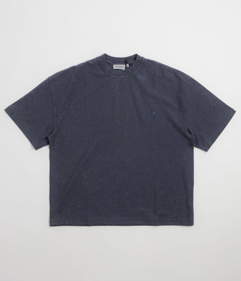 Carhartt Lambert T-Shirt - Dark Navy Moon Wash