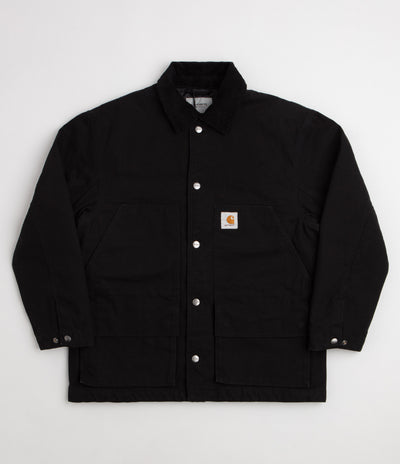 Carhartt Lander Coat - Black / Black Stone Washed