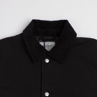 Carhartt Lander Coat - Black / Black Stone Washed thumbnail