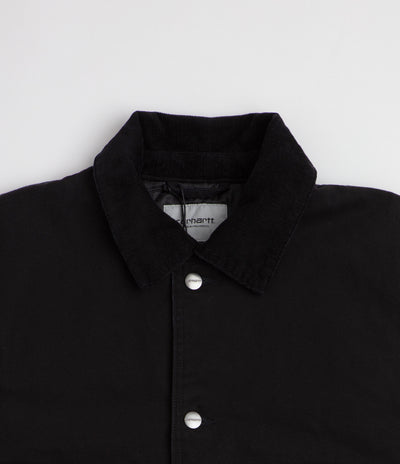 Carhartt Lander Coat - Black / Black Stone Washed