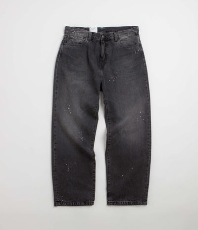Carhartt Landon Pants in Black Destroy Wash and Splatter