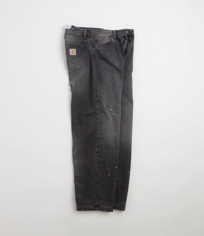 Carhartt Landon Pants in Black Destroy Wash and Splatter