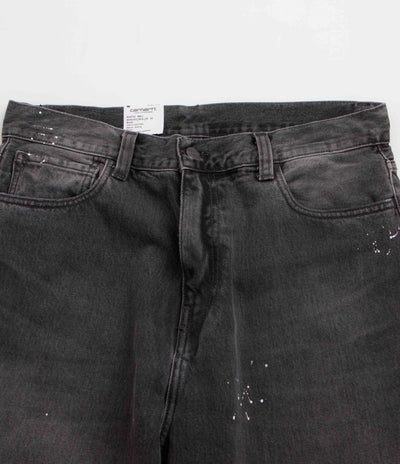 Carhartt Landon Pants in Black Destroy Wash and Splatter