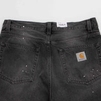 Carhartt Landon Pants in Black Destroy Wash and Splatter thumbnail