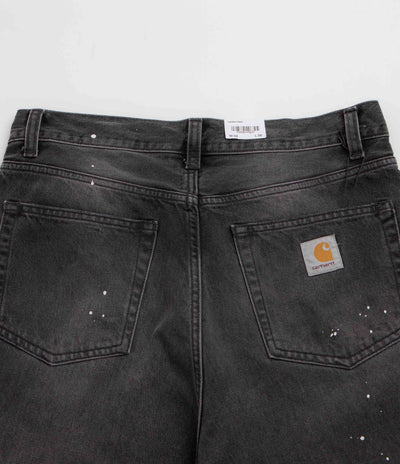 Carhartt Landon Pants in Black Destroy Wash and Splatter