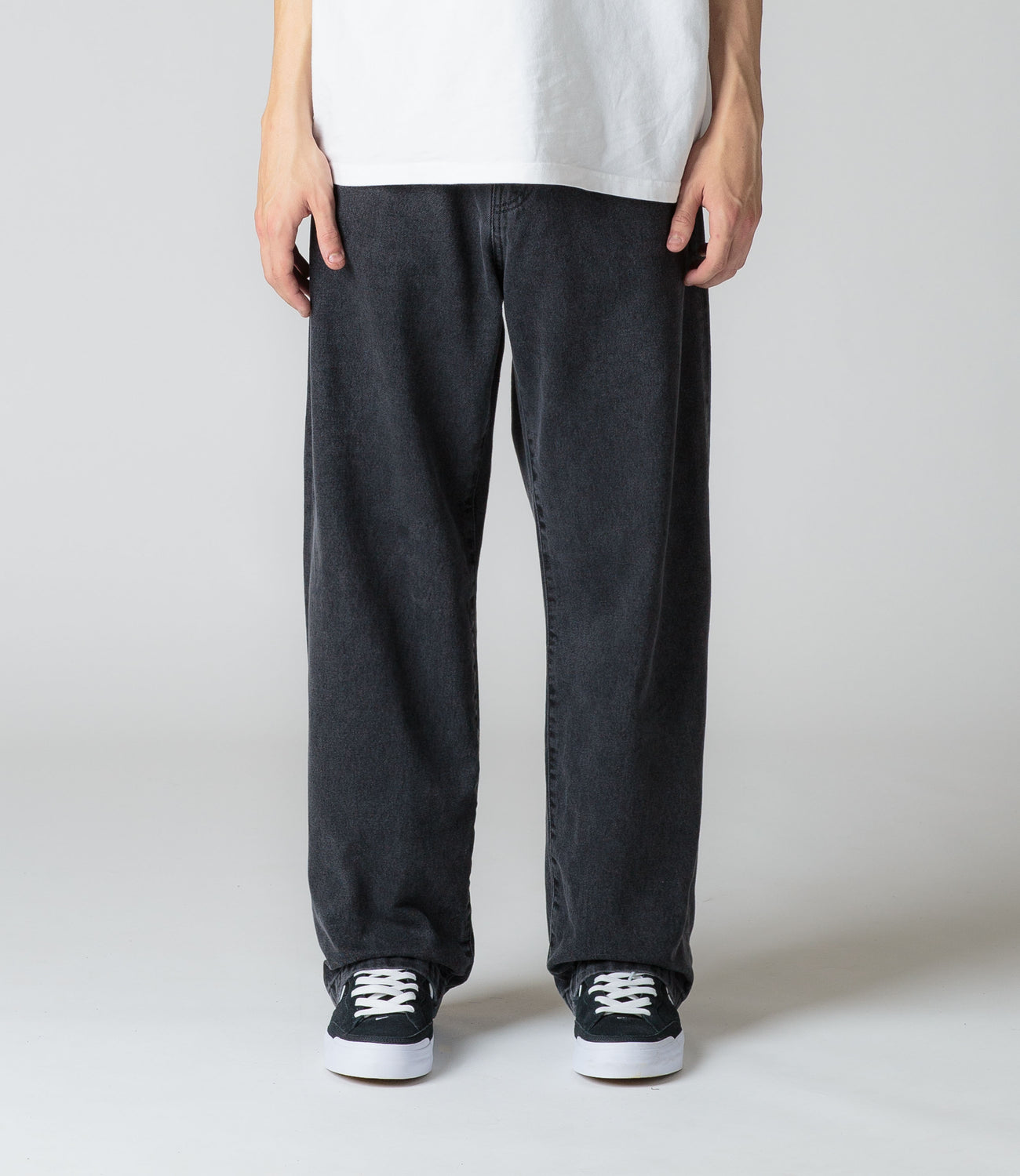 Carhartt WIP Landon Pant Black - BLACK HEAVY STONE WASH