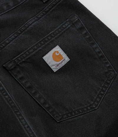 Carhartt Landon Pants in Black Stone Washed