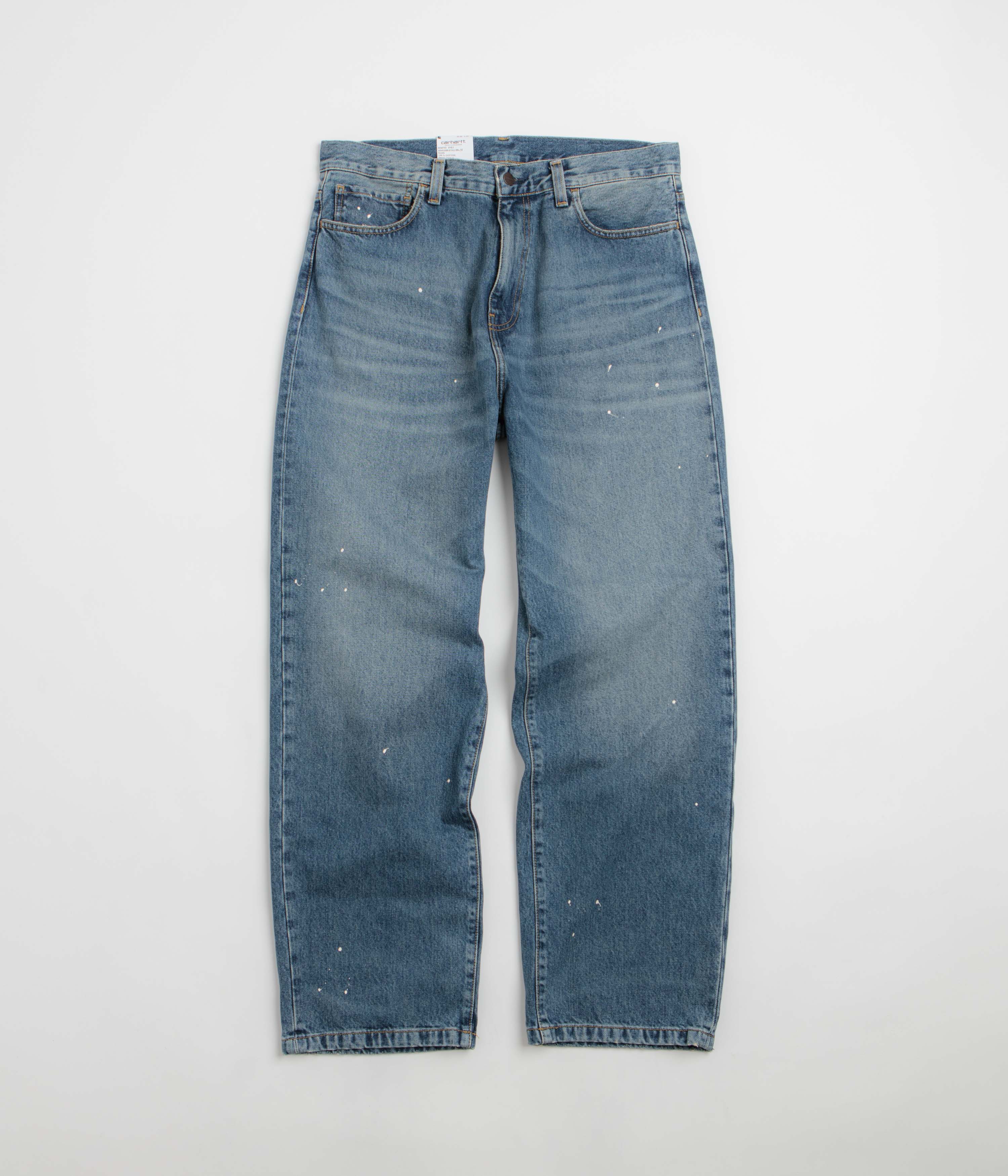 Carhartt Landon Pants - Blue / Destroy Wash / Splatter