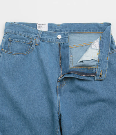 Carhartt Landon Pants in Blue Heavy Stone Washed