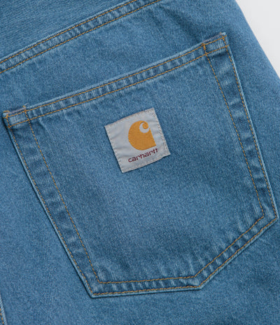Carhartt Landon Pants in Blue Heavy Stone Washed