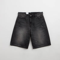 Carhartt Landon Shorts in Black Destroy Wash and Splatter thumbnail