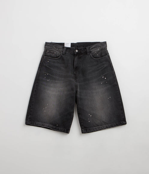 Carhartt Landon Shorts - Black Destroy Wash / Splatter