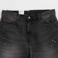 Carhartt Landon Shorts in Black Destroy Wash and Splatter thumbnail
