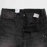 Carhartt Landon Shorts in Black Destroy Wash and Splatter thumbnail