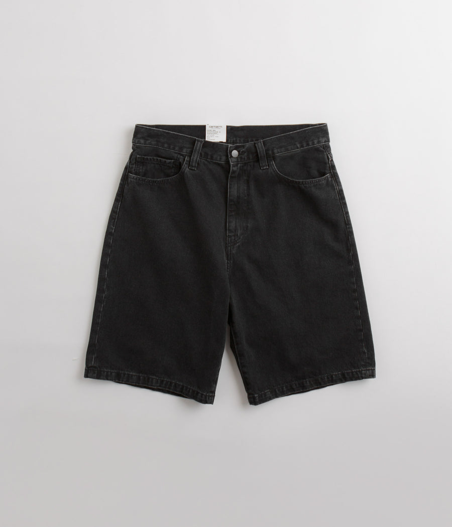 Carhartt Landon Shorts in Black Stone Washed