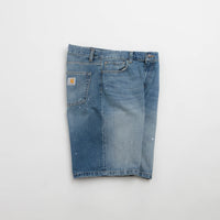 Carhartt Landon Shorts in Blue Destroy Wash and Splatter thumbnail