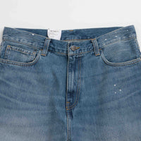 Carhartt Landon Shorts in Blue Destroy Wash and Splatter thumbnail