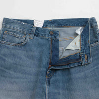 Carhartt Landon Shorts in Blue Destroy Wash and Splatter thumbnail